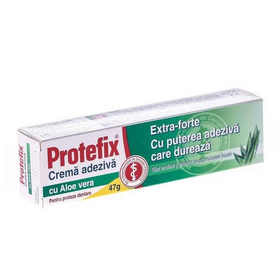 Protefix Extra-Forte Crème adhésive à l'aloe vera, 47 g, Queisser Pharma Évaluations