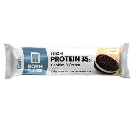 Protein bar with biscuits and Gain cream, 75 g, Born Winner