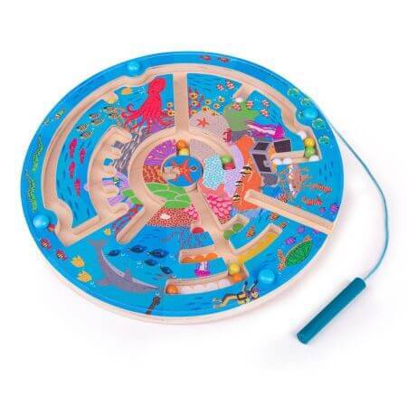 Puzzle del labirinto oceanico, + 3 anni, Big Jigs