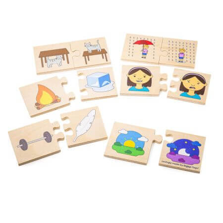 Puzzle en bois Notes opposées, + 3 ans, Big Jigs