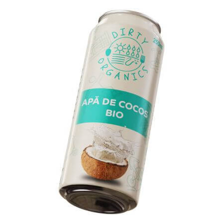 Eau de coco biologique, 250 ml, Dirty Organics