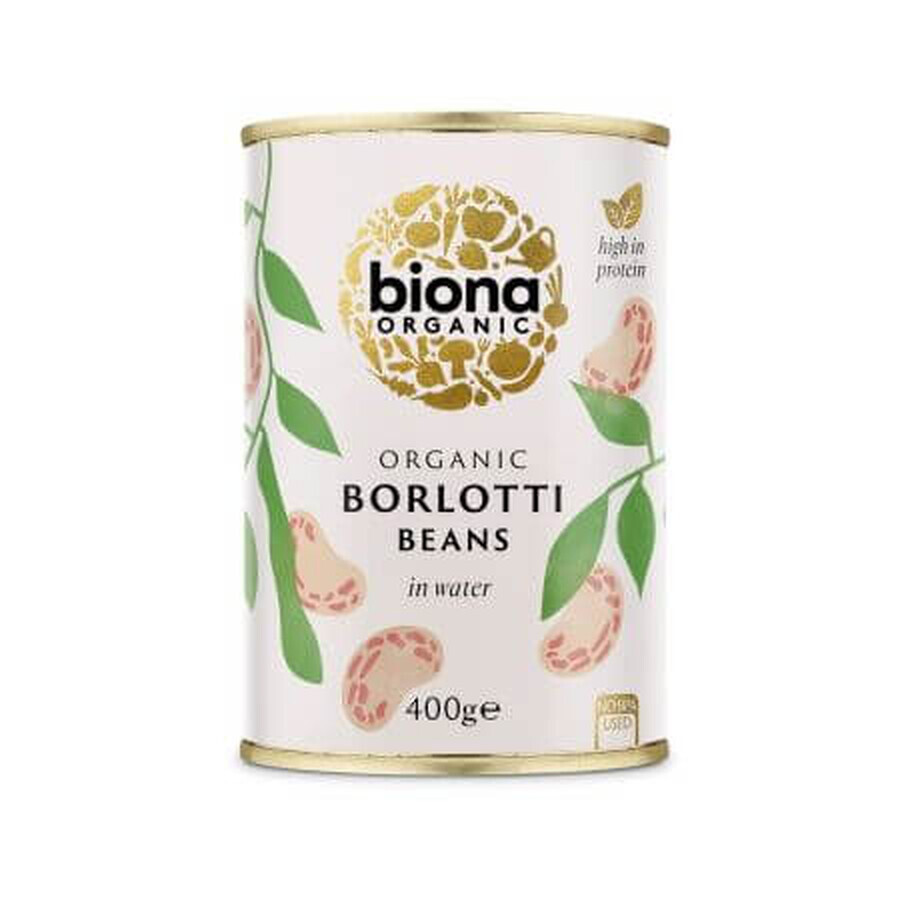 Borlotti Bio canned beans, 400 g, Biona