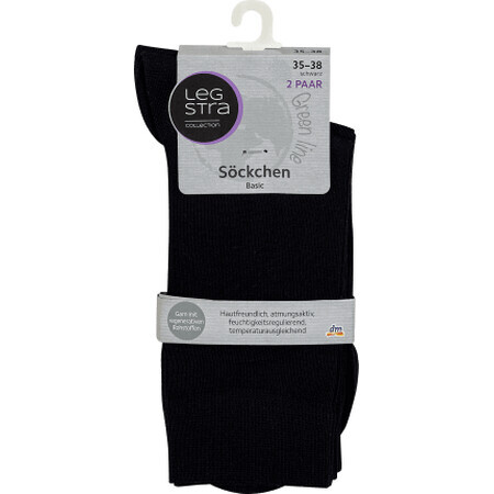 Legstra Chaussettes noires taille 35-38, 1 pièce