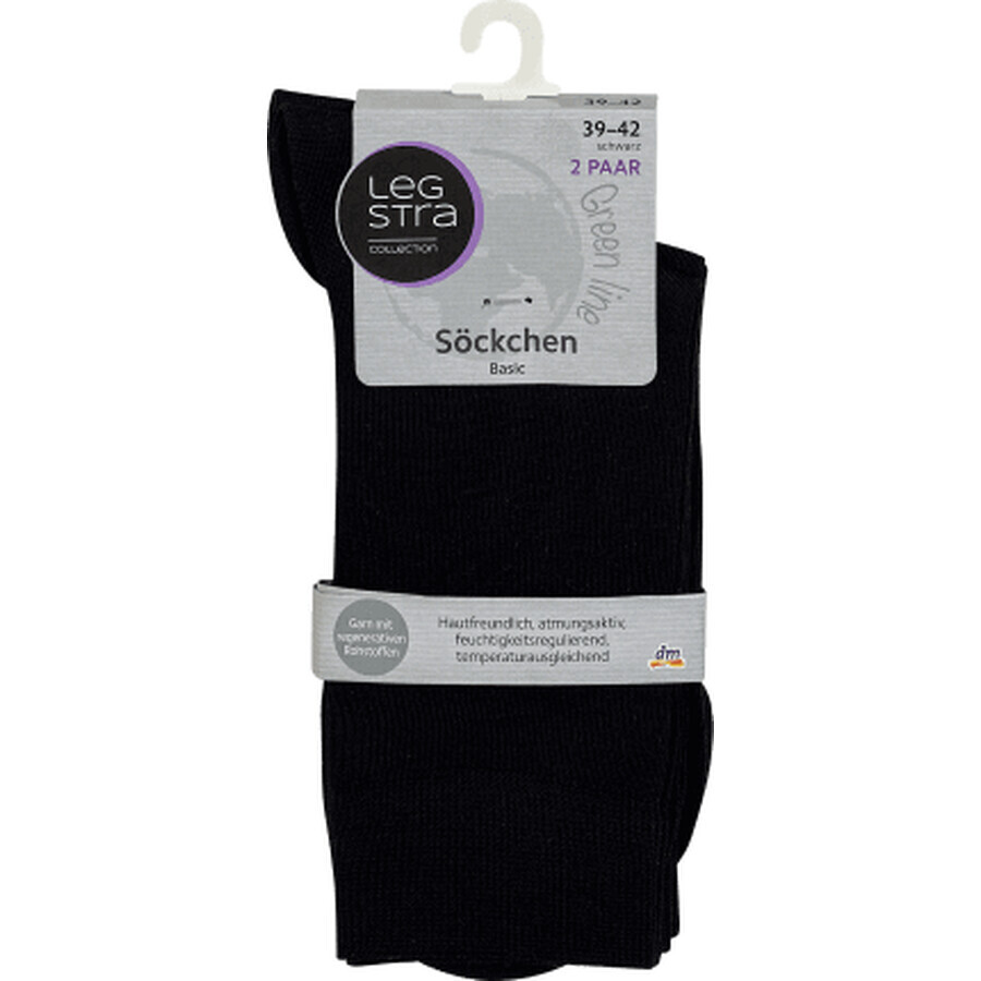 Legstra Chaussettes noires taille 39-42, 1 pièce