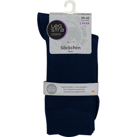 Chaussettes Legstra bleu foncé taille 39-42, 1 pièce