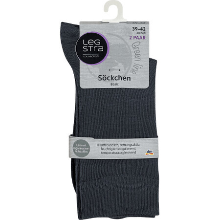 Chaussettes Legstra gris foncé 39-42, 1 pièce