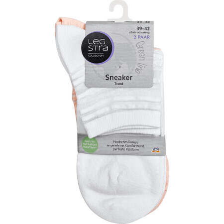 Chaussettes Legstra Sport blanc/rose 39-42, 1 pièce