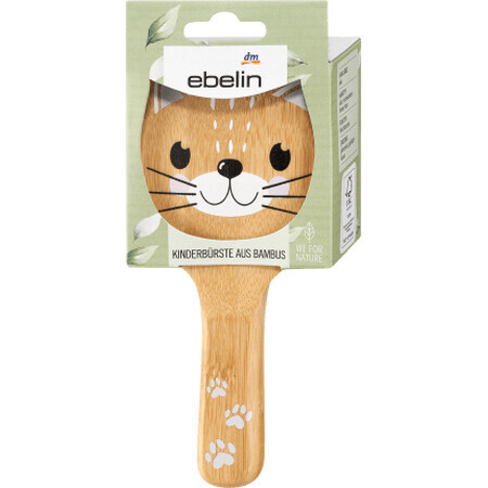 Brosse à cheveux pour bébés en bambou avec petits poils, 1 pc