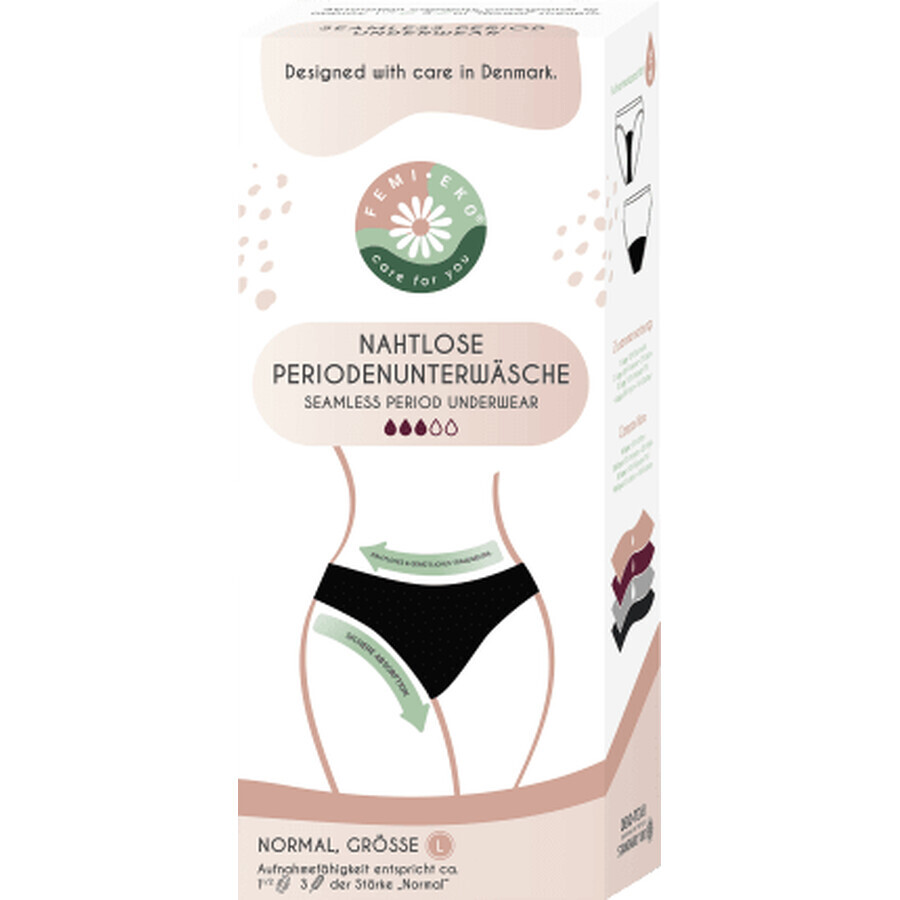 Femi.Eko Serviette hygiénique pour petits flux, taille L, 1 pièce