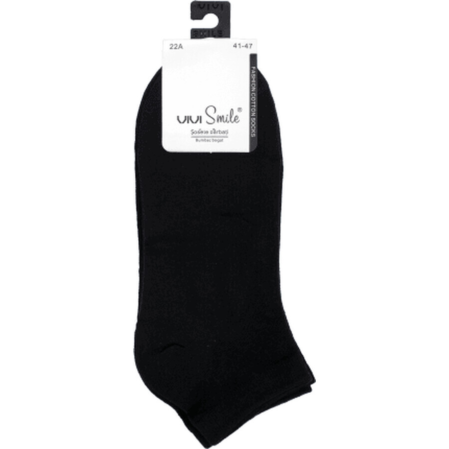 Susino Chaussettes courtes noires pour hommes, 2 pièces