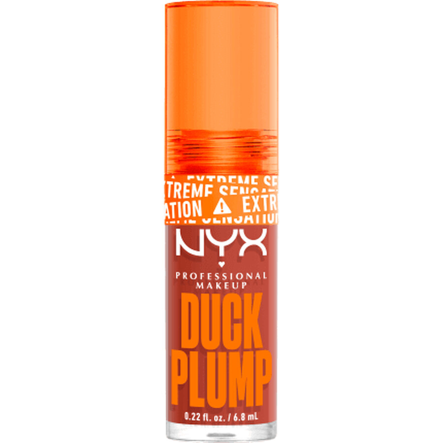 Nyx Professional MakeUp Lip Gloss Duck Plump 05 Brun d'applaudissements, 6,8 ml