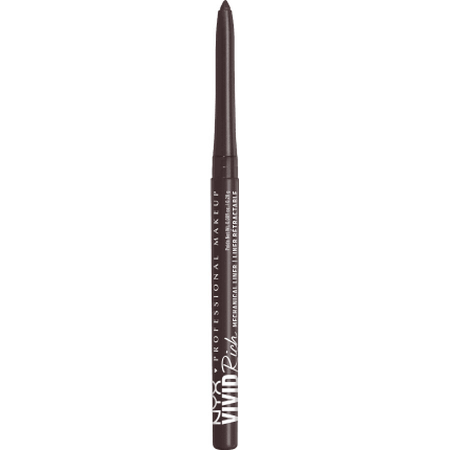 Nyx Professional MakeUp Crayon mécanique pour les yeux Vivid Rich 15 Smokin' Topaz, 0.28 g