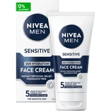 Crema facial Nivea Men Sensitive, 75 ml