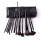 Set de 12 pinceaux, Maquillage, Noir, sac de rangement