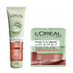 Coffret cadeau masque exfoliant et gel nettoyant, Loreal, Argile pure, Algues rouges