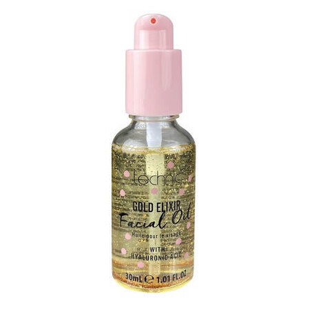 Aceite facial con partículas de oro y ácido hialurónico, Technic Gold Elixir Facial Oil, 30 ml