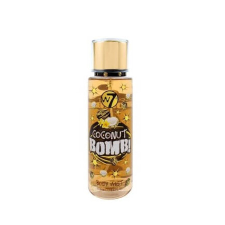 Spray corporal con sabor a coco, W7, Coconut Bomb, 250 ml