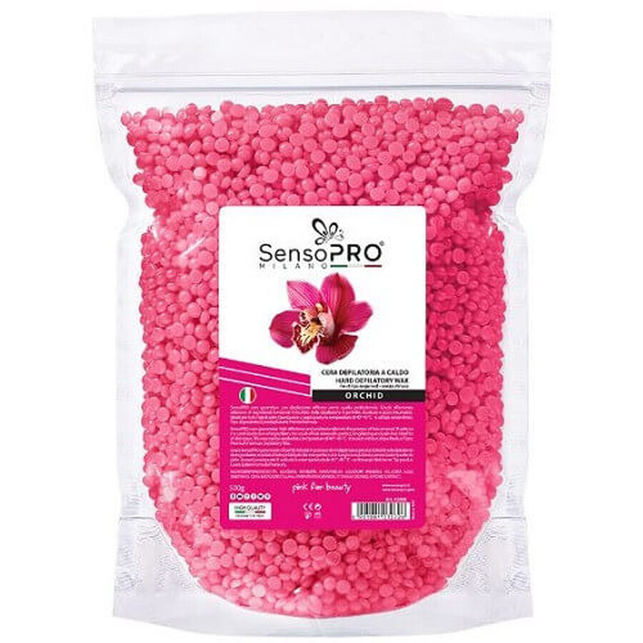 Cire d'épilation en granulés, SensoPro, Orchidée, 500 g