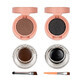 Kit Sourcils et Gel Eyeliner, Kiss Beauty, Peach, Sourcils et Gel Eyeliner, 2 Pinceaux inclus