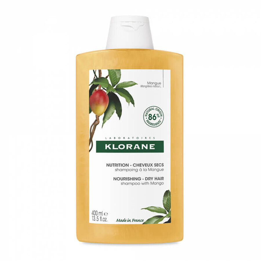 Sampon hranitor cu extract de Mango, 400 ml, Klorane