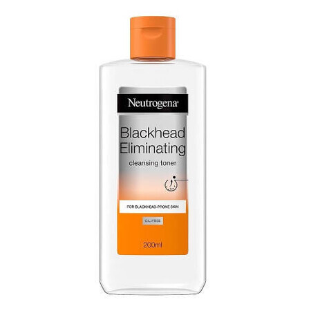 Lotion tonique contre les points noirs à l'acide salicylique, Neutrogena, Blackhead Eliminating Toner, 200 ml