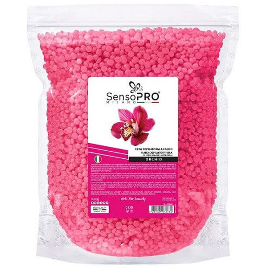 Cire d'épilation en granulés, SensoPro, Orchidée, 1000 g