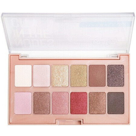 Paleta de sombras de ojos Maybelline, Nudes in The City, 12 colores