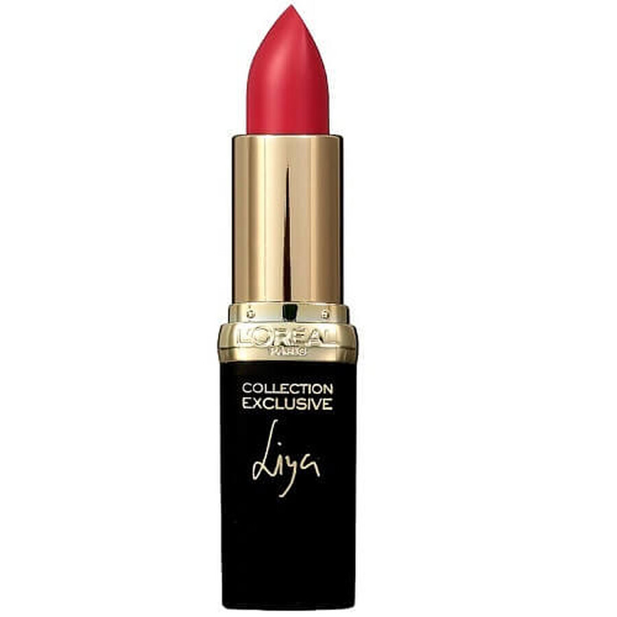 Barra de labios, Loreal, Colour Riche, Liya's Pure Red, Rojo