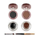 Kit Sprancene, Kiss Beauty, Sky Brow Eyeliner, 2 Sprancene Gels, 2 Sprancene Blushes, Pinceau, Noir-Marron