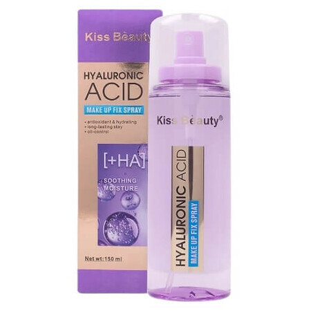 Spray fixateur de maquillage à l'acide hyaluronique, Kiss Beauty, 150 ml