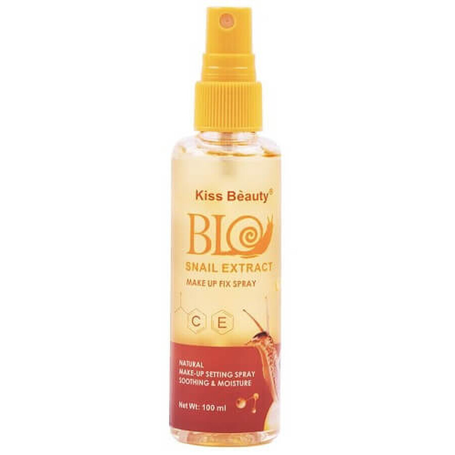 Spray Fijador de Maquillaje con Extracto de Caracol, Kiss Beauty, Caracol, 100 ml