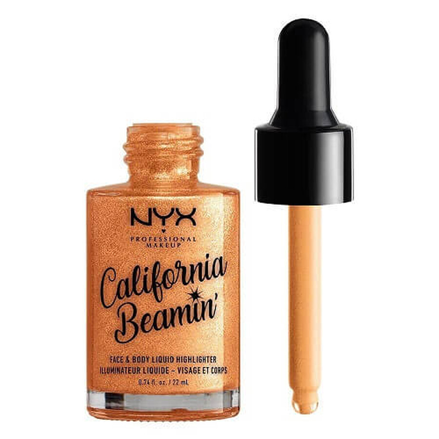 Illuminante liquido, NYX, California Beamin, 04 Golden Glow, 22 ml