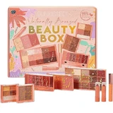 Make-up set, sunkissed, natuurlijk gebronsd, beautydoos, 8 producten voor huid, ogen en lippen