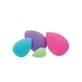 Set of 4 Makeup Sponges and Sponge Holder, Technic, Multicolor