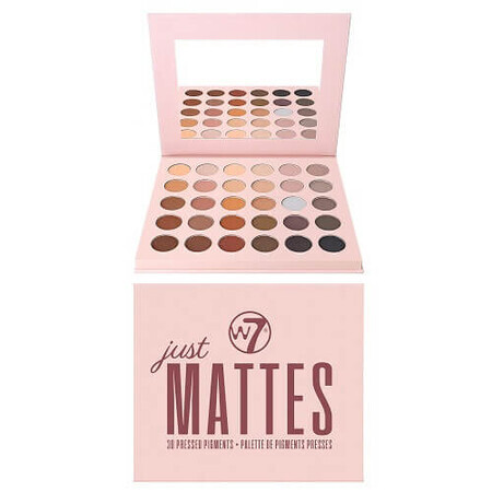 Palette 30 Fards à joues mats, W7, Just Mattes, Vegan, 27 g