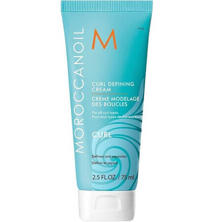 Crème modelante pour cheveux bouclés, Moroccanoil, Curl, cheveux ondulés, 75 ml