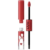 Vloeibare Lipstick, NYX, Shine Loud, 33 Pretty Poblano, 3.4 ml