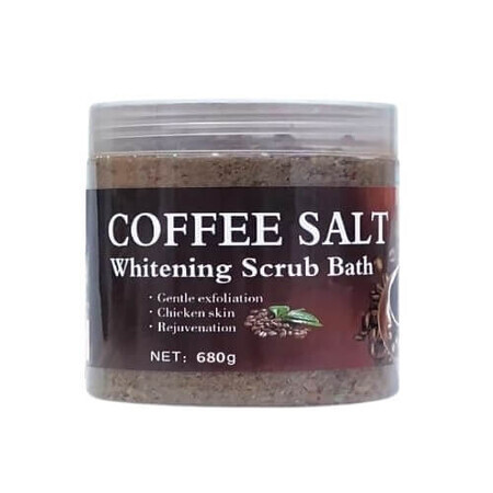 Sal de baño de café, Dr.Meinaier, Exfoliante de sal de café, 680 g