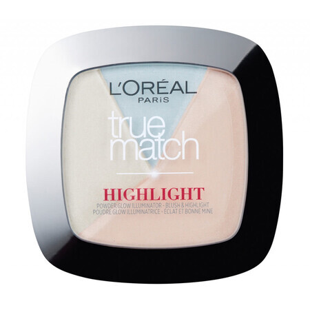 Polvere illuminante, Loreal, True Match Highlight, 302 Icy Glow