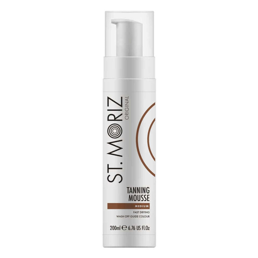 Professional Self Tanning Foam Bronz Instant Bronz St Moriz Medium, 200 ml