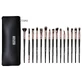 Set 15 pensule machiaj Senso Pro Milano Black Rose Gold + Borseta