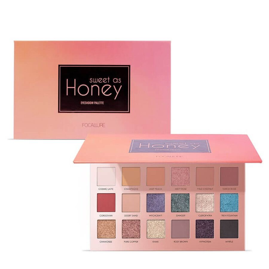 Focallure Sweet As Honey Collection Set de 18 sombras de ojos