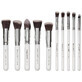 Set de 10 pinceaux de maquillage, SensoPRO, blanc, &#233;tui inclus