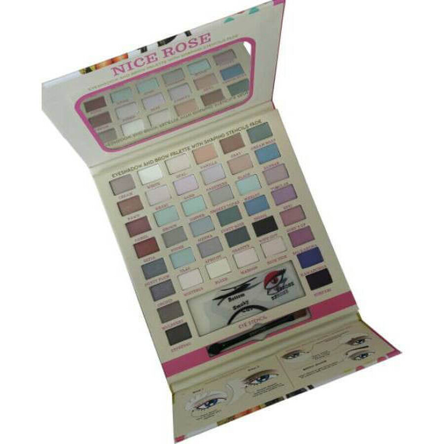 BBrose Cosmetics eyeshadow palette, Nice Rose