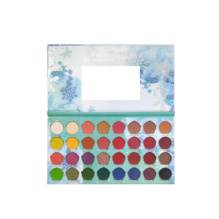 Make-up kit eyeshadow palette, Via Letvass, Winter Snowflakes, 32 colors