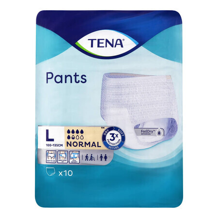Pantalon collant Normal L, 10 pièces, Tena