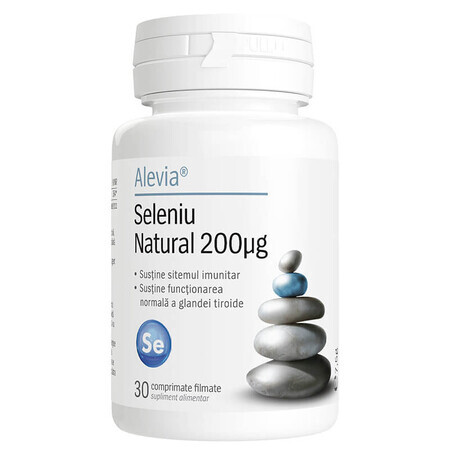 Natürliches Selen 200 mcg, 30 Kapseln, Alevia