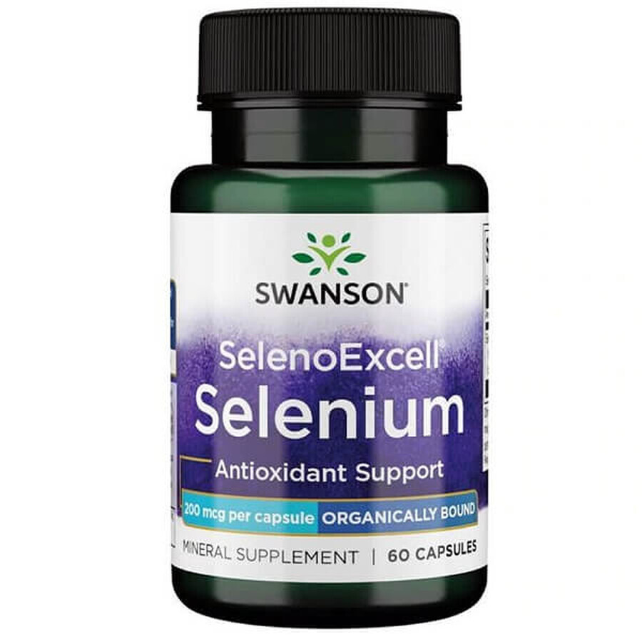 Selenium Selenoexcell 200 mcg, 60 gélules, Swanson