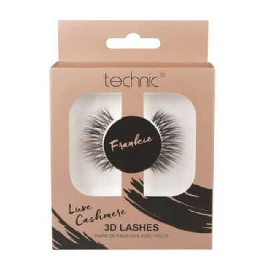 False eyelashes, Technic, Luxe Cashmere 3D Lashes, Frankie, Adhesive included