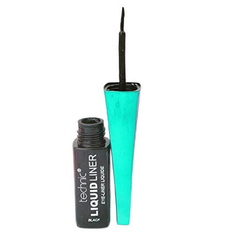 Eye Liner, Technic, Lápiz de ojos líquido, resistente al agua, negro, 6 ml